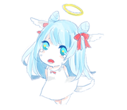 Pillow and cat Yumeko. sticker #1036311