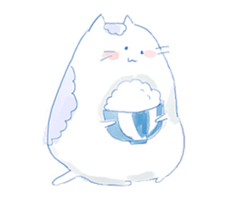 Pillow and cat Yumeko. sticker #1036313