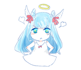 Pillow and cat Yumeko. sticker #1036321