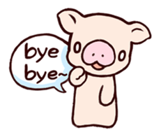 Fuzz piggy sticker #1037363