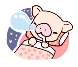 Fuzz piggy sticker #1037366