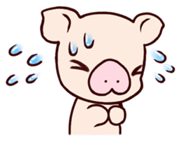 Fuzz piggy sticker #1037369