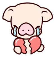 Fuzz piggy sticker #1037378