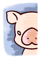 Fuzz piggy sticker #1037380