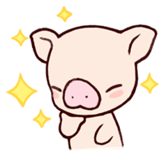 Fuzz piggy sticker #1037384