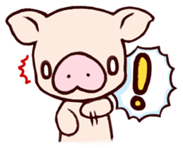 Fuzz piggy sticker #1037387