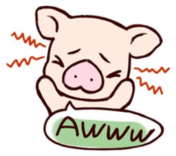 Fuzz piggy sticker #1037389