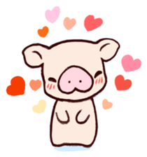 Fuzz piggy sticker #1037391