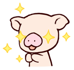 Fuzz piggy sticker #1037393