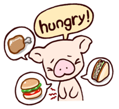 Fuzz piggy sticker #1037396