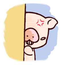 Fuzz piggy sticker #1037398