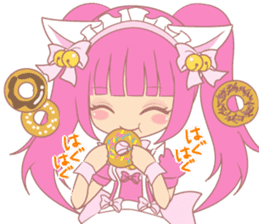 Cat ears maid sticker #1037437