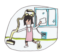She is good house wife sticker #1037615