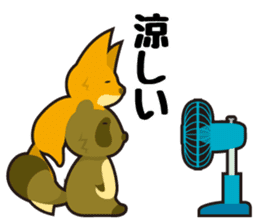 Tanuki & Kitsune sticker #1038036