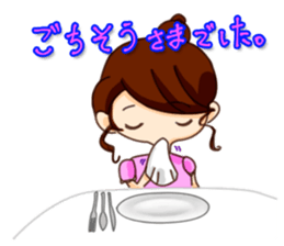 Dumpling princess & mister Heart man sticker #1038174