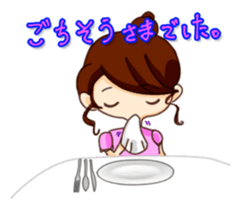 Dumpling princess & mister Heart man sticker #1038174