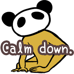 Panda only face No.1(English)