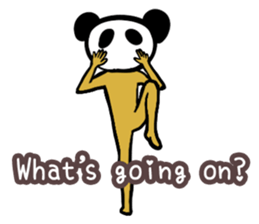 Panda only face No.1(English) sticker #1038485