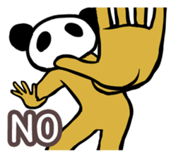 Panda only face No.1(English) sticker #1038489