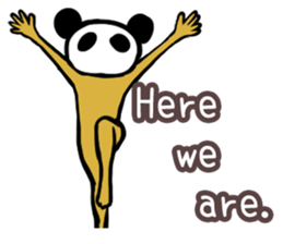 Panda only face No.1(English) sticker #1038495