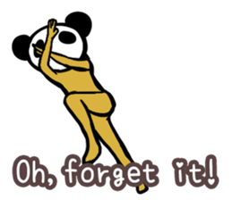 Panda only face No.1(English) sticker #1038496