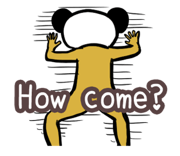 Panda only face No.1(English) sticker #1038504