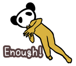 Panda only face No.1(English) sticker #1038515