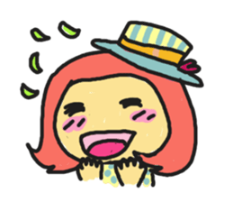 Cheers with the Momo Girl sticker #1039773