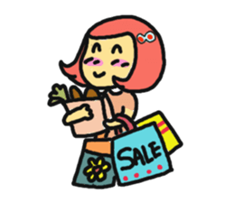 Cheers with the Momo Girl sticker #1039779