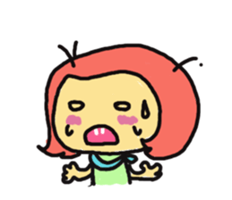 Cheers with the Momo Girl sticker #1039784