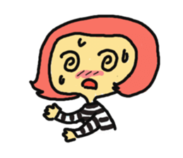 Cheers with the Momo Girl sticker #1039787