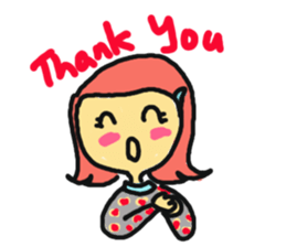 Cheers with the Momo Girl sticker #1039790