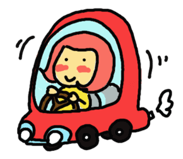 Cheers with the Momo Girl sticker #1039792