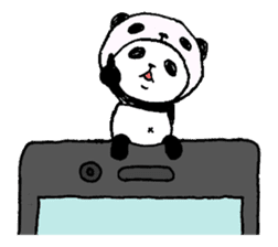 Panda in panda 2 sticker #1040252