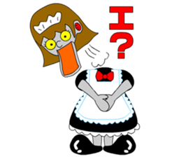 Maid robot maid Ando sticker #1040993