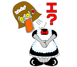 Maid robot maid Ando sticker #1040993