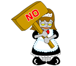 Maid robot maid Ando sticker #1040996