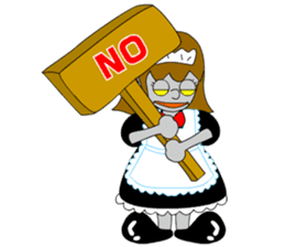 Maid robot maid Ando sticker #1040996