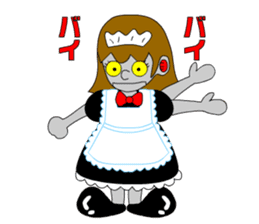 Maid robot maid Ando sticker #1041001