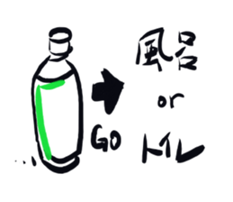 Plasticbottle talking sticker #1041629