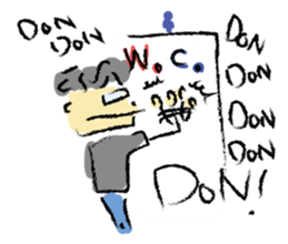 Mr. Ikeda and Johnny frog. sticker #1041900