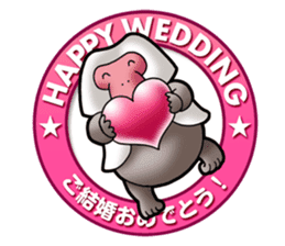 Animal memorial Greeting sticker sticker #1043601