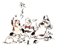Jiguchiya''Edo''cats sticker #1043636