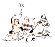 Jiguchiya''Edo''cats sticker #1043636