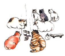 Jiguchiya''Edo''cats sticker #1043637