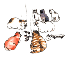 Jiguchiya''Edo''cats sticker #1043637
