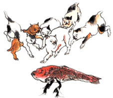 Jiguchiya''Edo''cats sticker #1043639