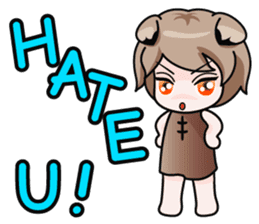 Fugui The Cat (Nekomimi) English Version sticker #1043731