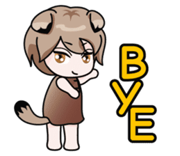 Fugui The Cat (Nekomimi) English Version sticker #1043761