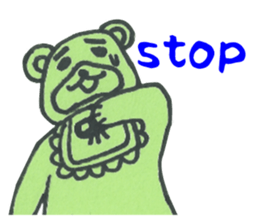 Apron bear sticker #1043963